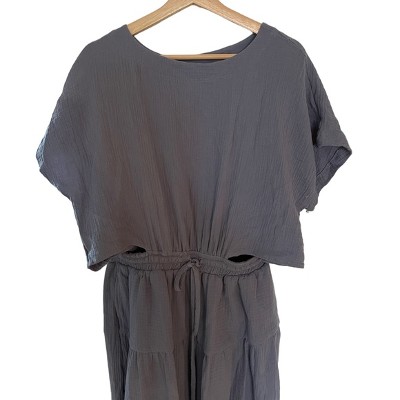 NWOT blue jumpsuit - Picture 3 of 5